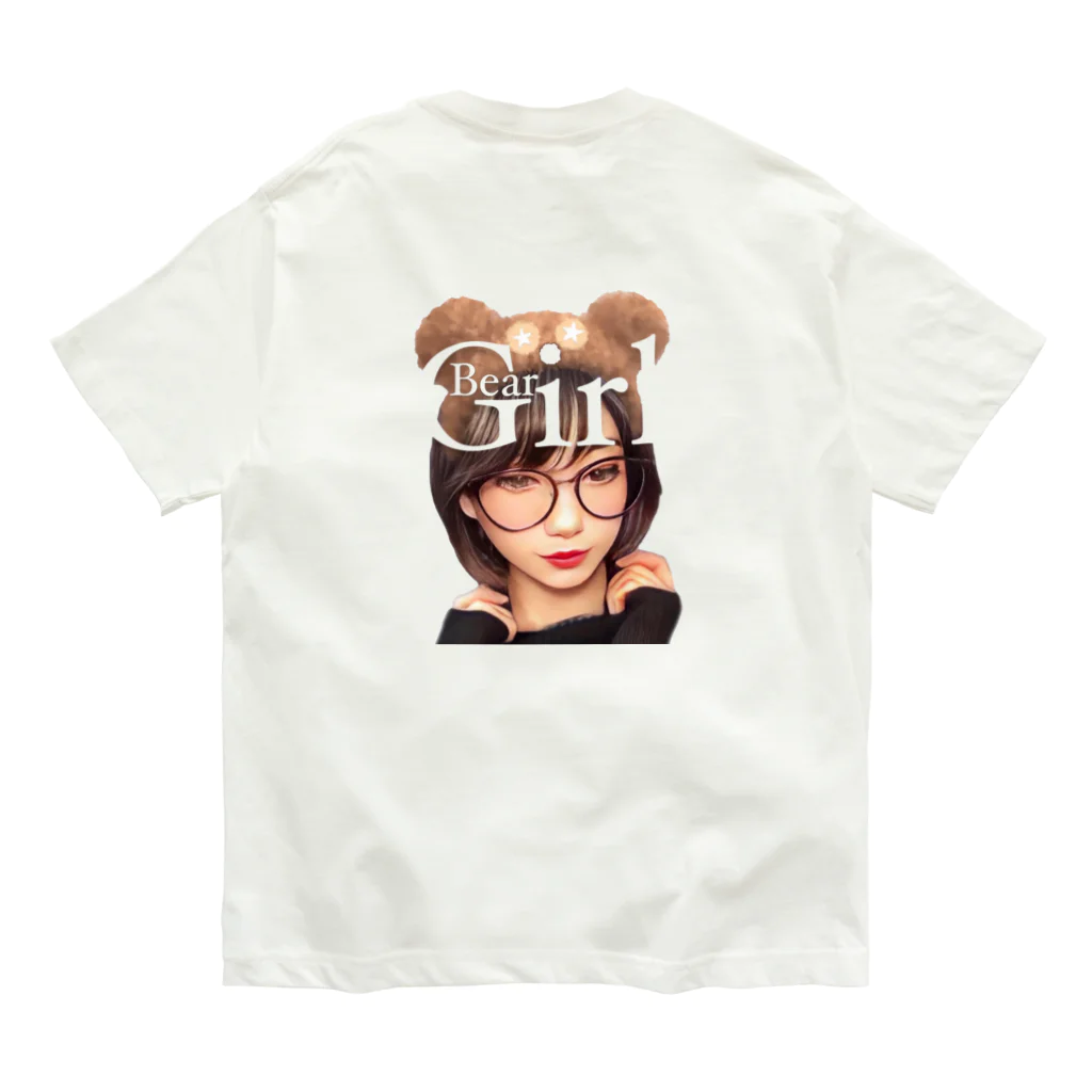 Re:Re:SmileyのBear Girl ☆◡̈⋆ オーガニックコットンTシャツ