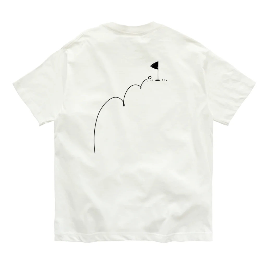 イラスト MONYAAT のバックプリント カップイン ゴルフTシャツ Organic Cotton T-Shirt