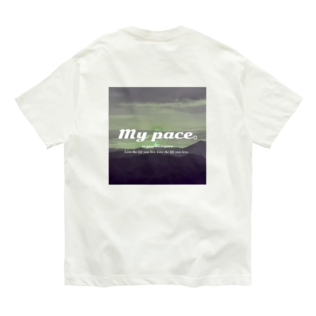 My pace。のMy pace。 オーガニックコットンTシャツ