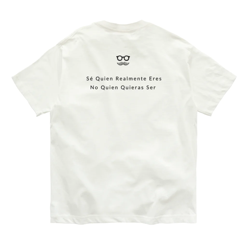 Andiamoのシンプルおひげ。（両面/黒） Organic Cotton T-Shirt