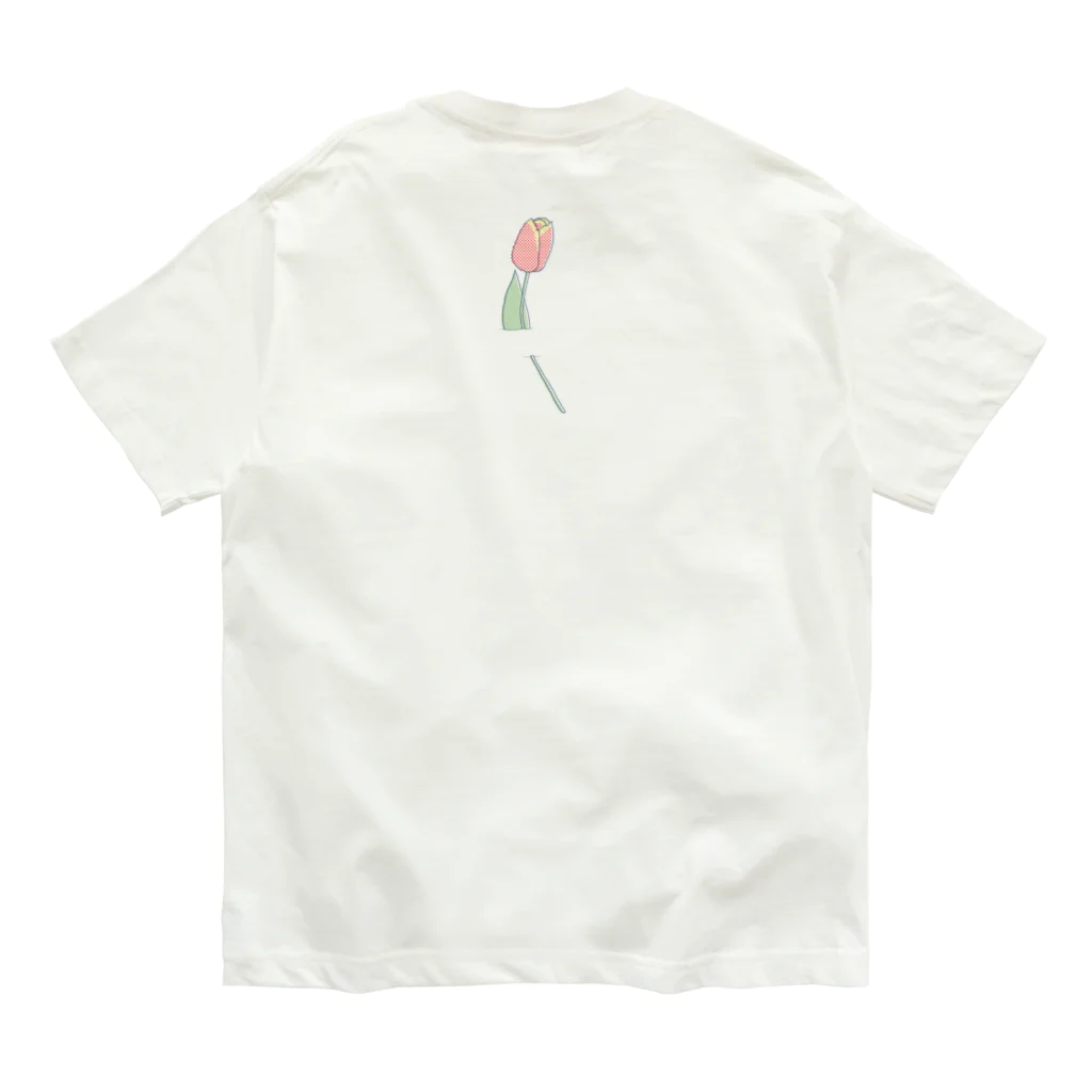 #midnatsuyasumi のえびら　チューリップ Organic Cotton T-Shirt