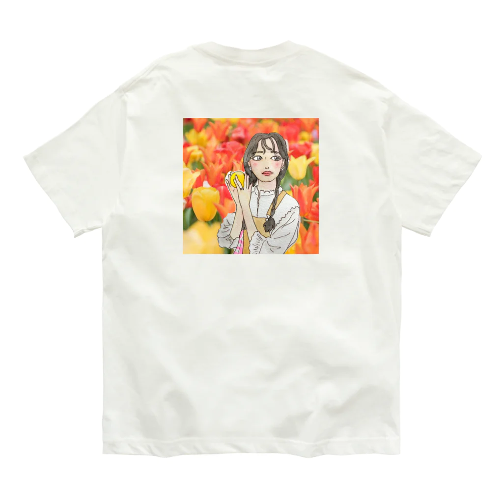 Tsukikageのオレンジ Organic Cotton T-Shirt