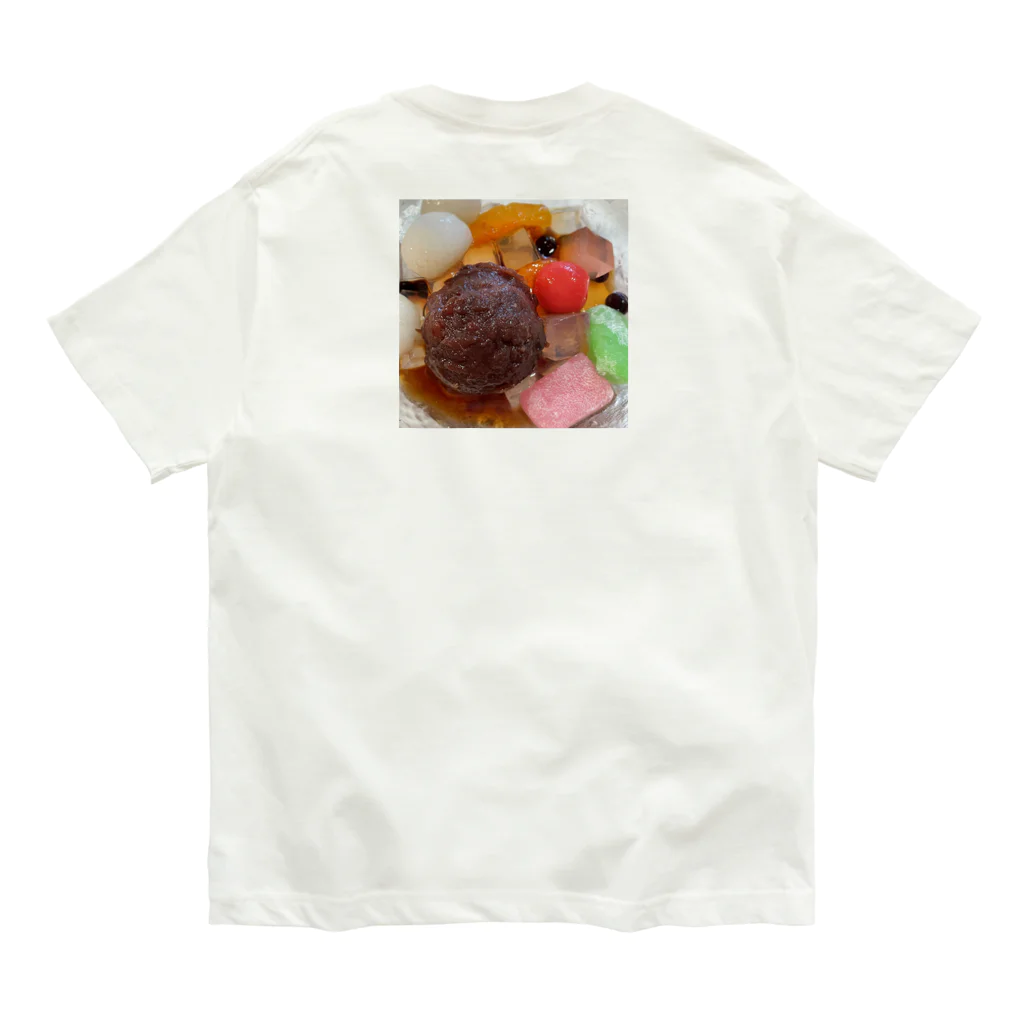 あゆのしおやきの白玉あんみつ Organic Cotton T-Shirt
