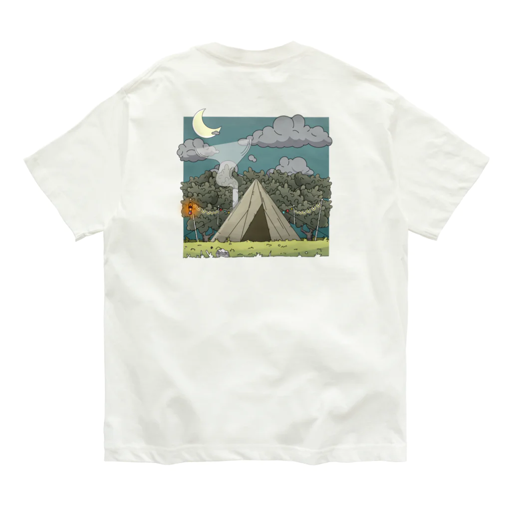 CAMP-NUTS (キャンプナッツ)のティピーテント オーガニックコットンTシャツ