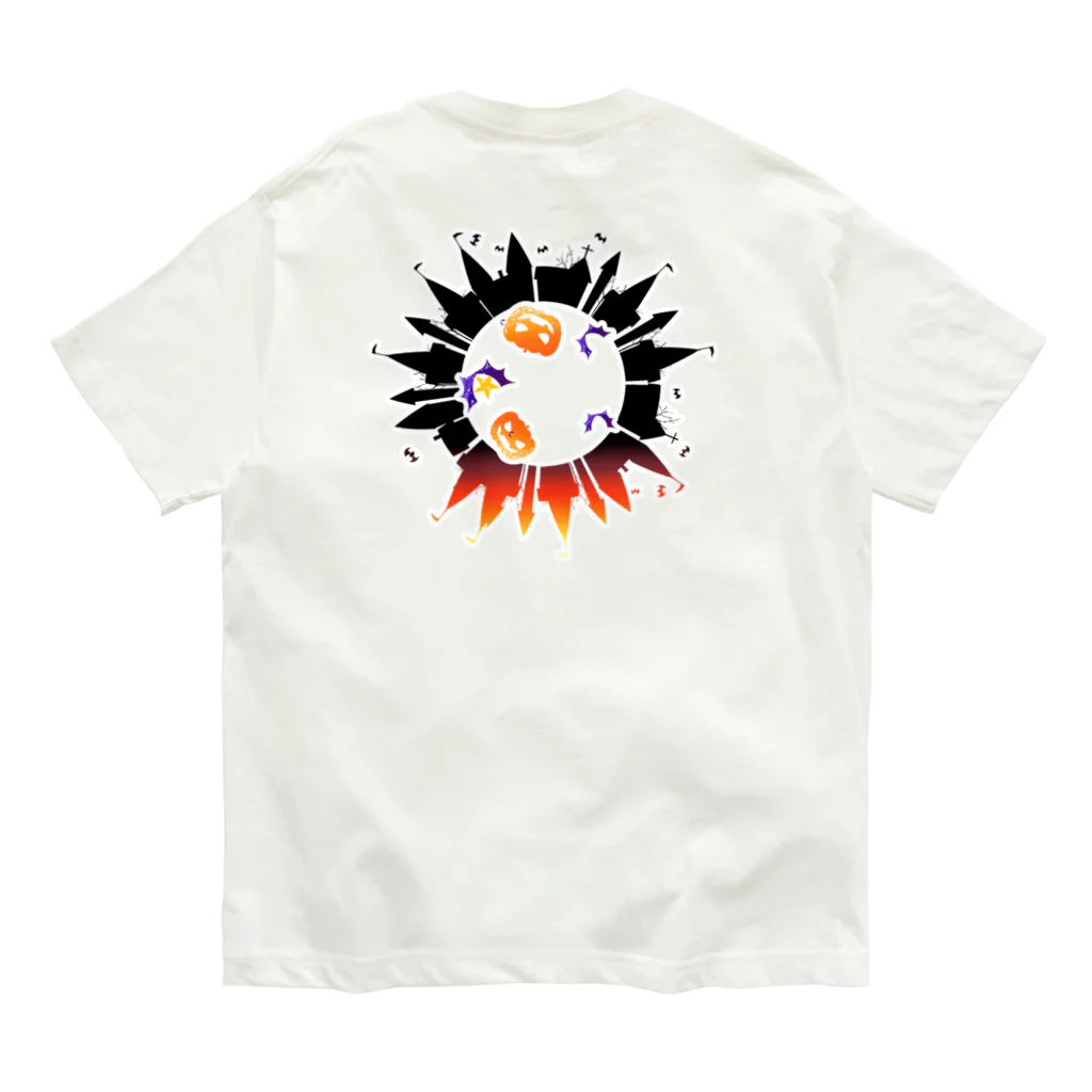 青林倉庫のハロウィンの街並みくん Organic Cotton T-Shirt