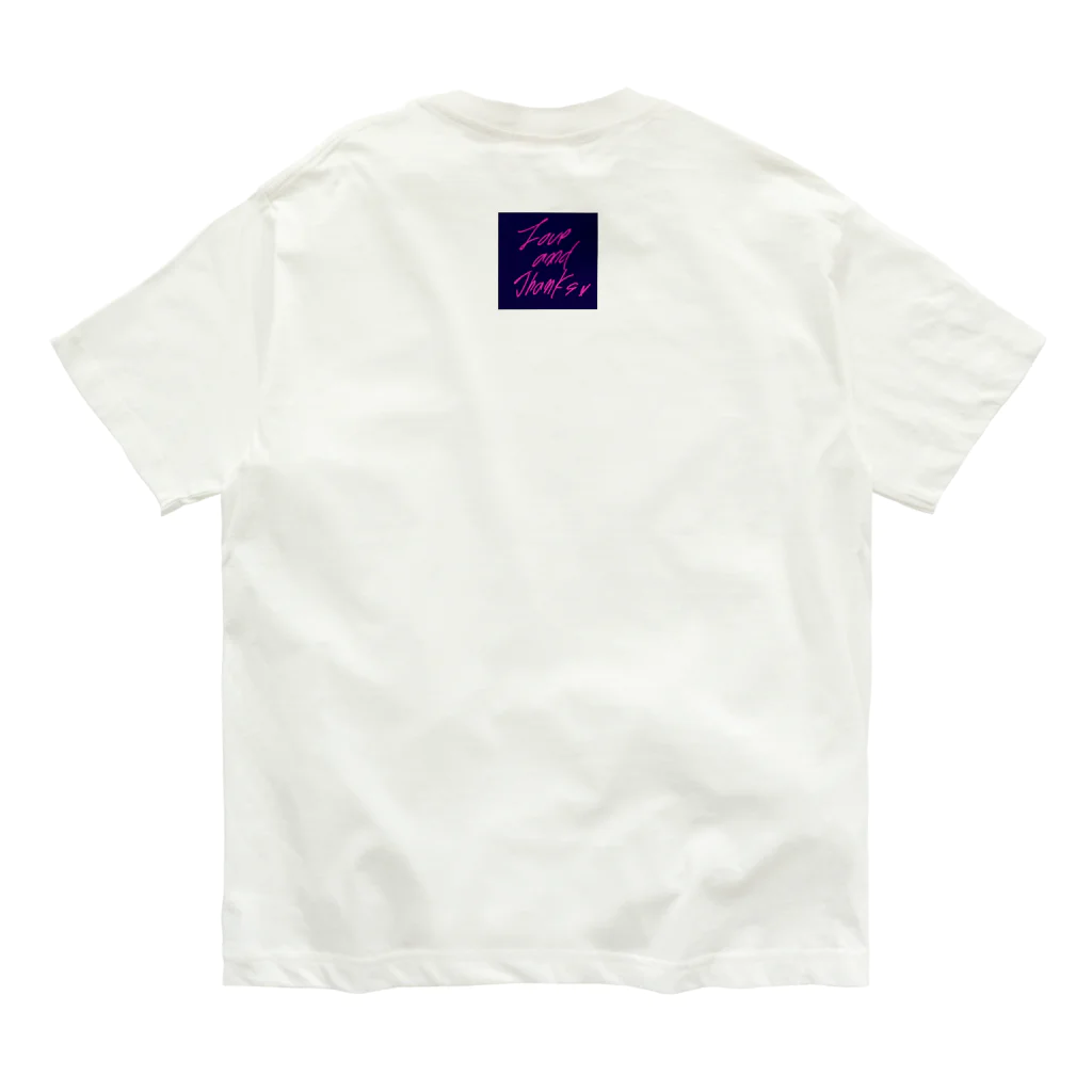 MANAっと一緒のじぶんの機嫌はじぶんでね　navy Organic Cotton T-Shirt