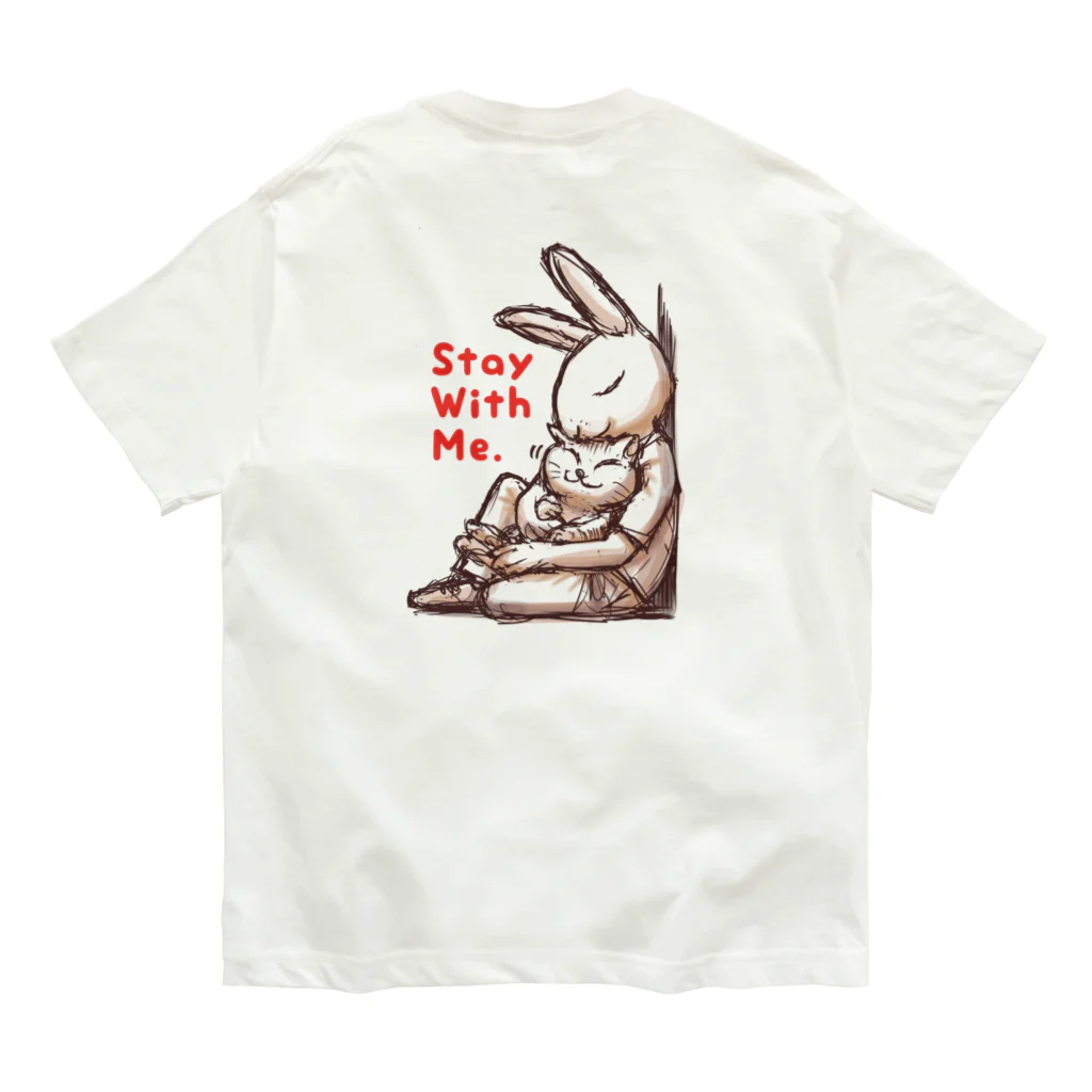 BeachBunnyのうさぎとねこ　Stay With Me Organic Cotton T-Shirt