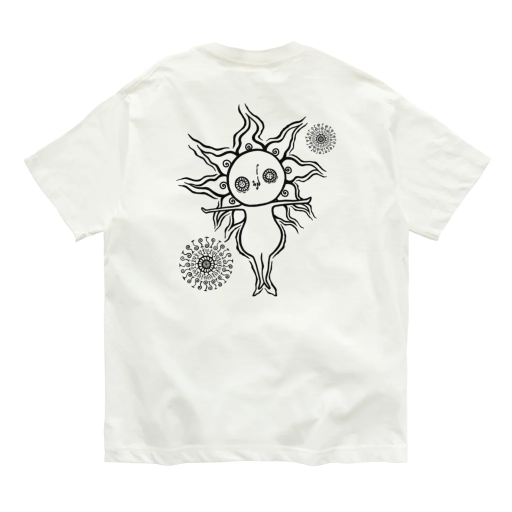 woYの太陽のバイブレーション オーガニックコットンTシャツ