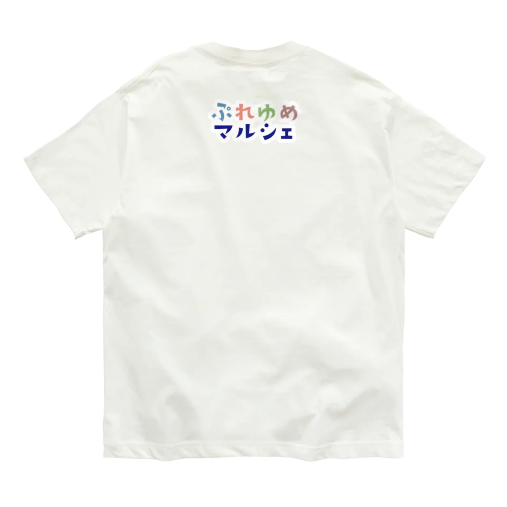 KAYO,s SHOPのぷゆまる（ブルー） オーガニックコットンTシャツ