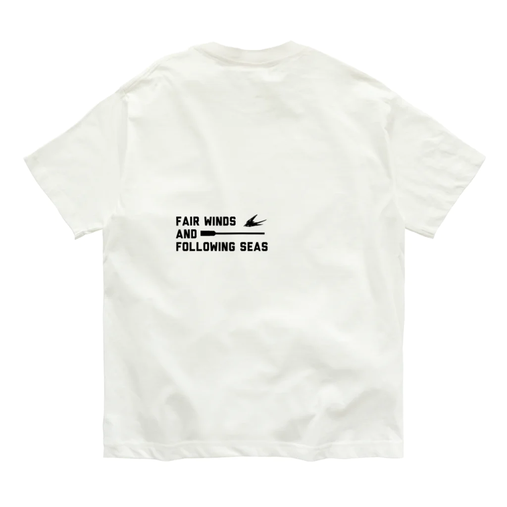 Spirit of Sailors 冒険ギアの航海（モノクロ） Organic Cotton T-Shirt