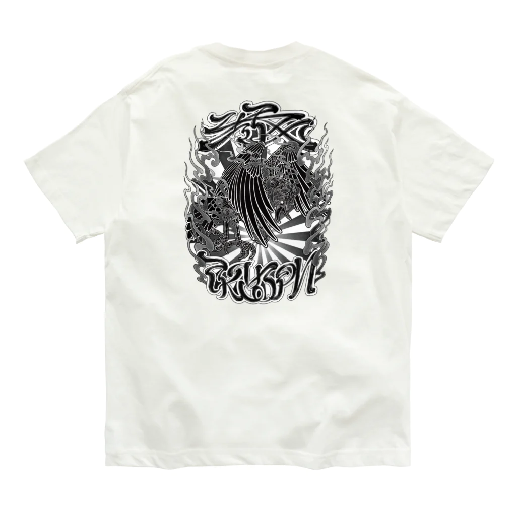 Y's Ink Works Official Shop at suzuriのCROW  オーガニックコットンTシャツ