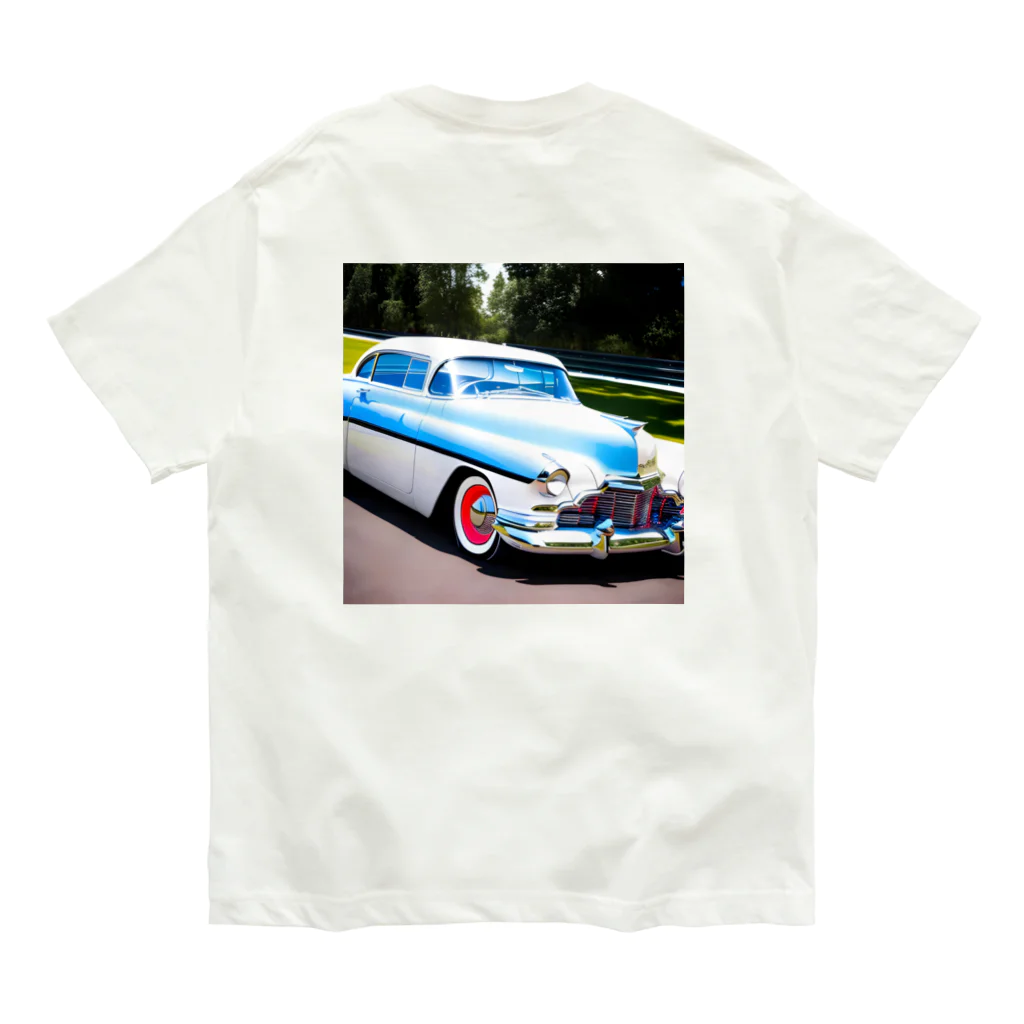 SnackPineのアメリカンクラシックカー Organic Cotton T-Shirt