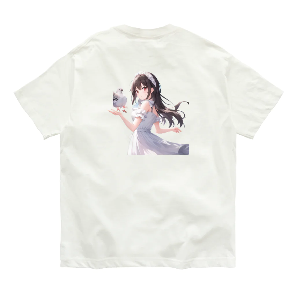 D.M@WORLDの鳥界のアイドル❤️鳩のハトコ様 Organic Cotton T-Shirt