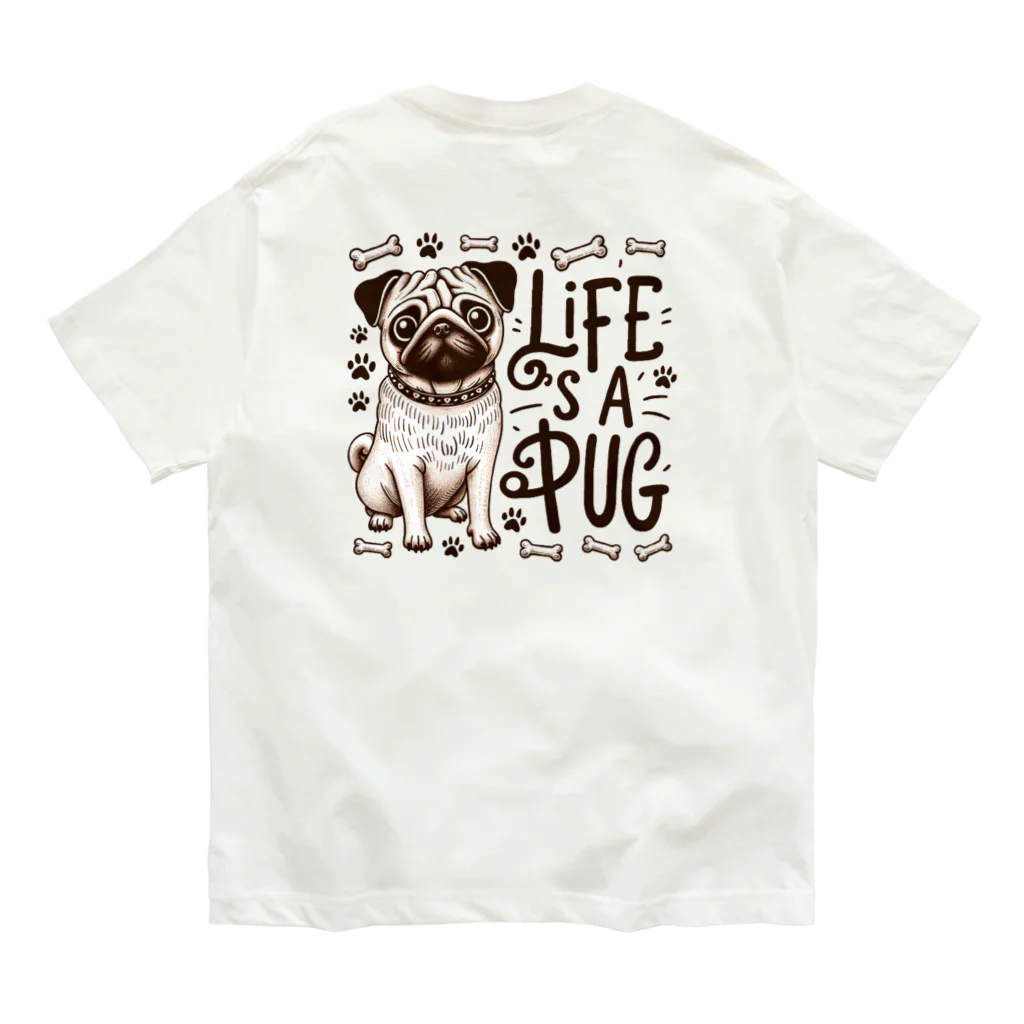 センターフィールドのパグライフ Organic Cotton T-Shirt