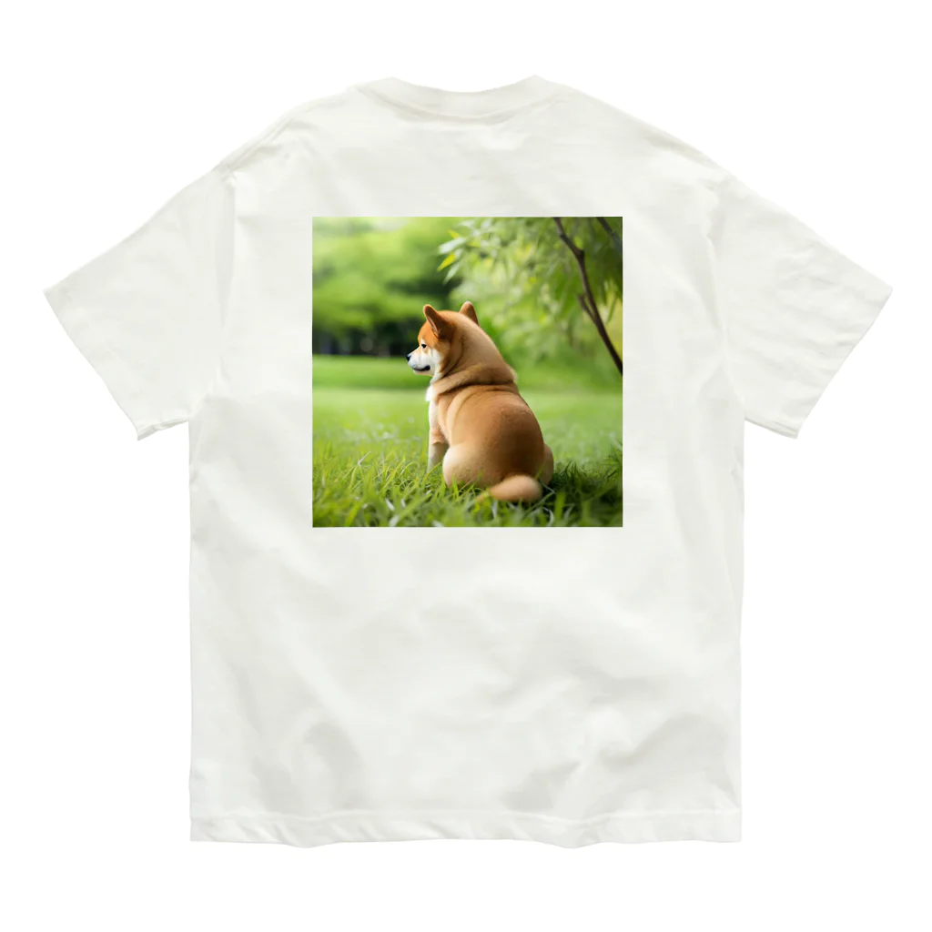 CC-LL (クク・ルル)の【柴犬】フォトリアル Organic Cotton T-Shirt