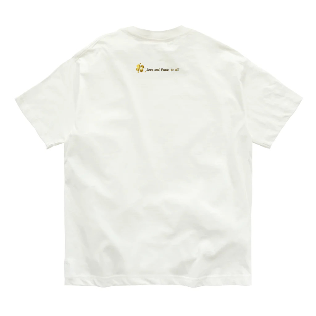 Love and peace to allの私は鉄の心臓を持っています オーガニックコットンTシャツ