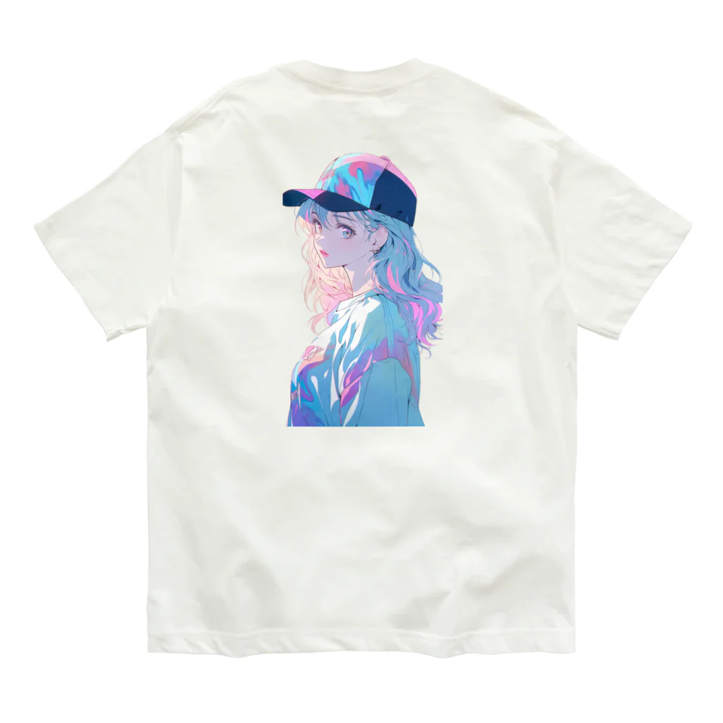 yanagi029の帽子女子 オーガニックコットンTシャツ