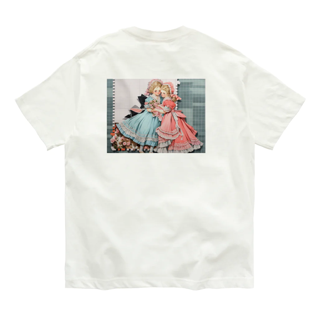 AQUAMETAVERSEの可愛い姉妹たち アメジスト2846 オーガニックコットンTシャツ