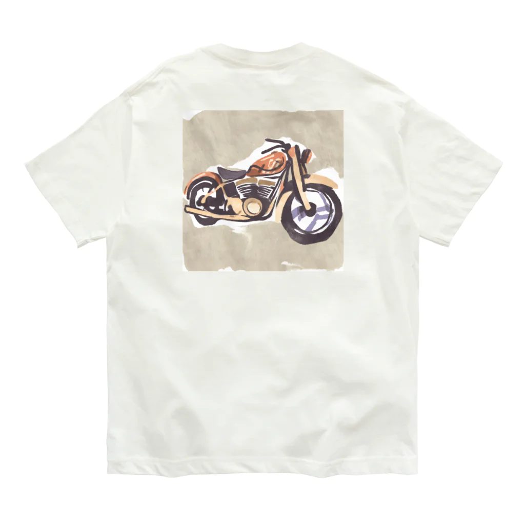 TILUのMotorcycle オーガニックコットンTシャツ