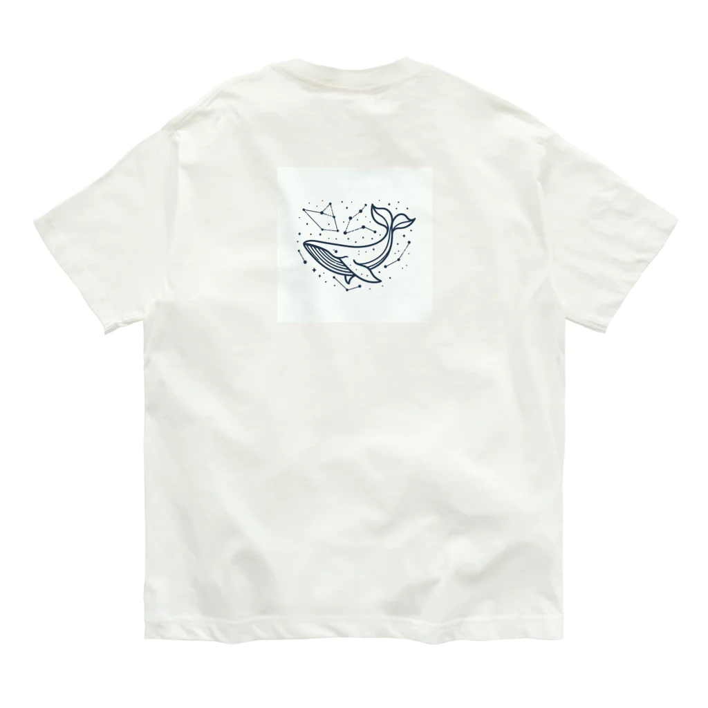 きままにまにまにの海響く鯨歌 オーガニックコットンTシャツ