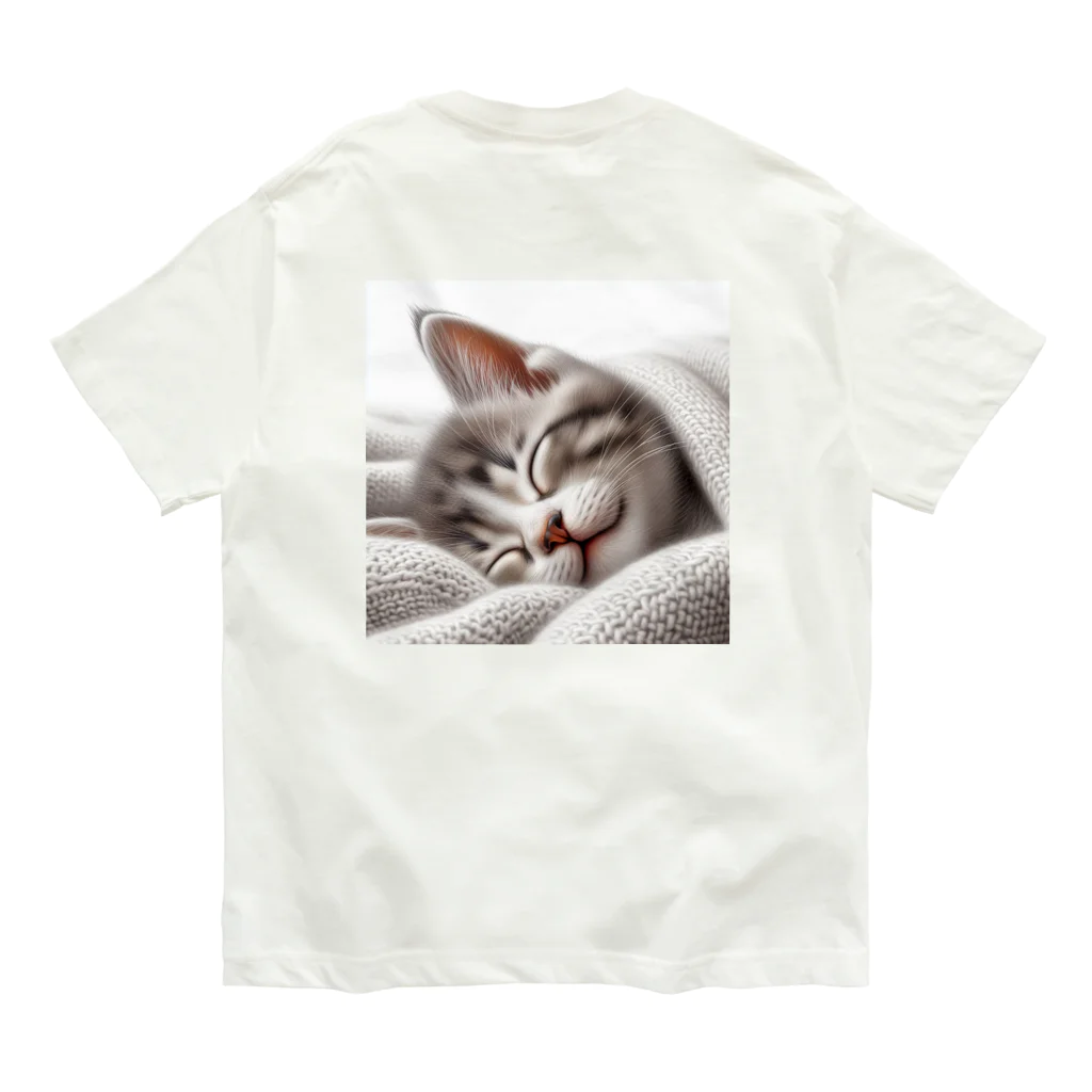 kangekiのお昼寝にゃんこNo.4 Organic Cotton T-Shirt