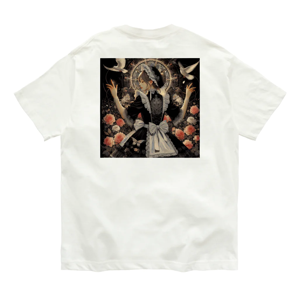 ミレーナのメイド黒 Organic Cotton T-Shirt