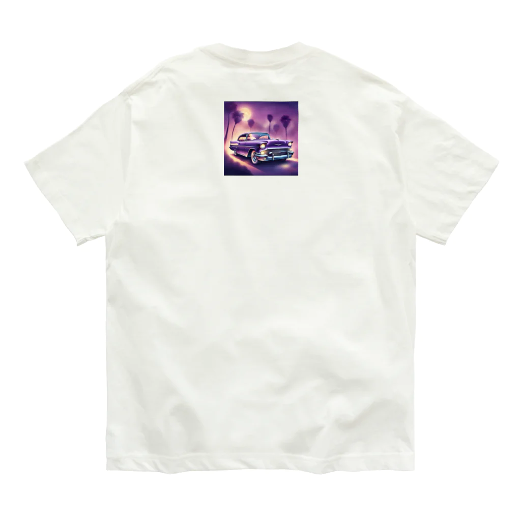 apWK5Yg8のパープルパワーロード Organic Cotton T-Shirt