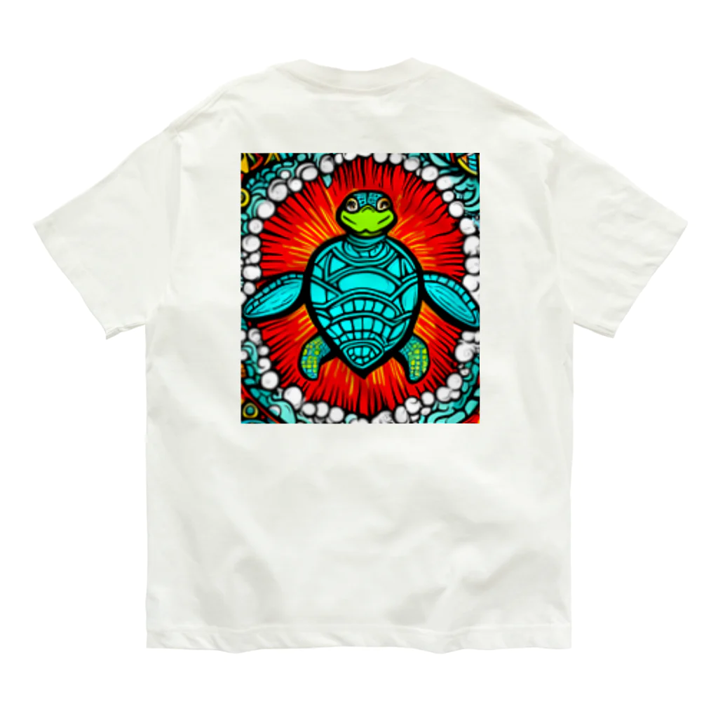 海坊主のトライバルートル Organic Cotton T-Shirt