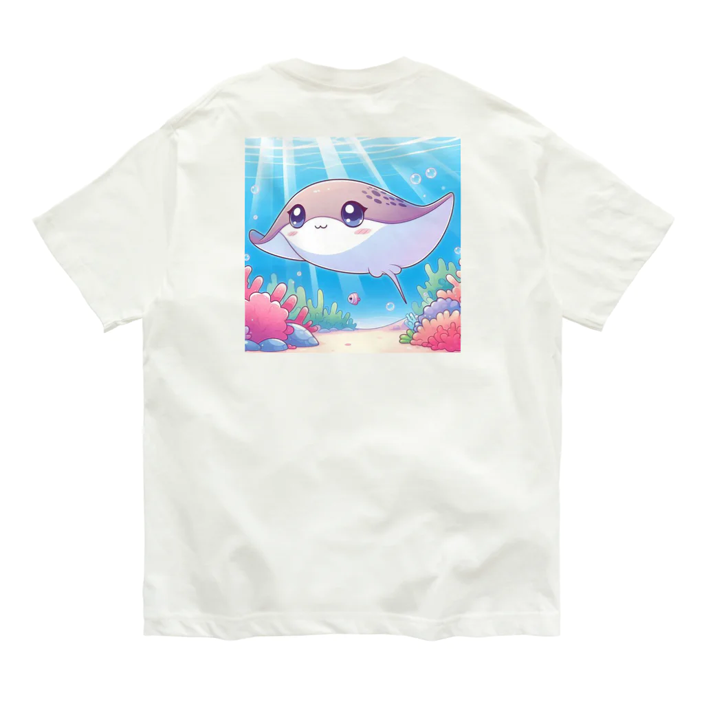 パパリスのまるまるエイちゃん② Organic Cotton T-Shirt