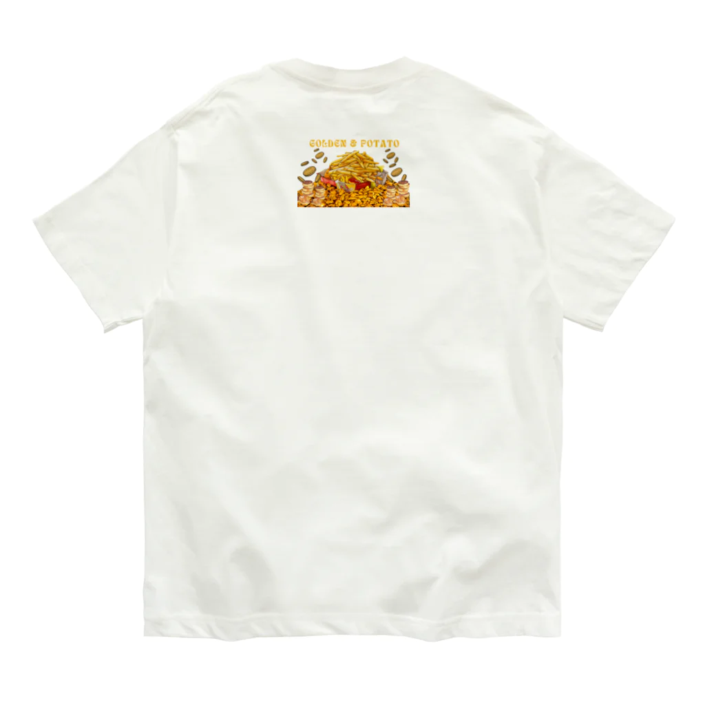 JoyfulMomentsCraftsの黄金とポテト ー Golden and Potato ー Organic Cotton T-Shirt