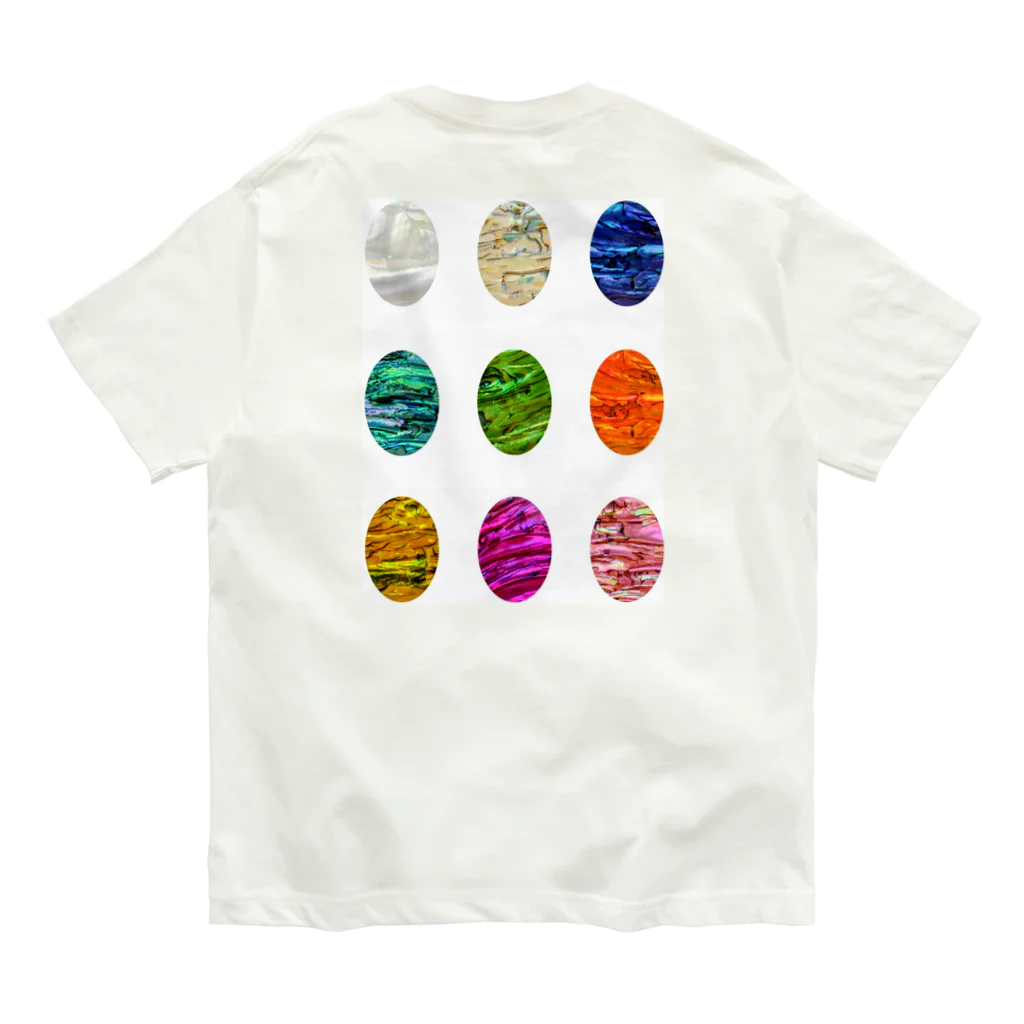 yurisacinの迷彩柄（１３)　縦 オーガニックコットンTシャツ