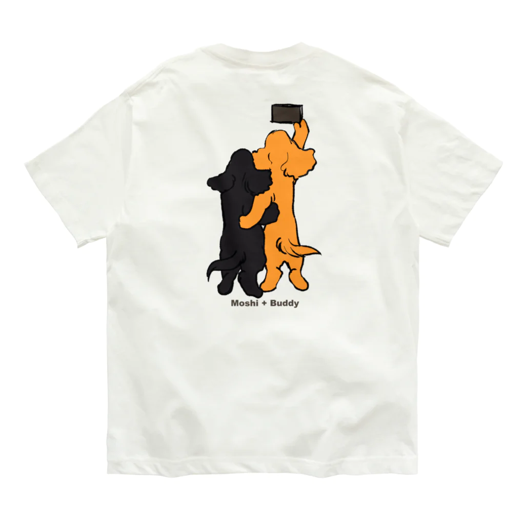 ごまいちのMoshiとBuddy自撮り オーガニックコットンTシャツ