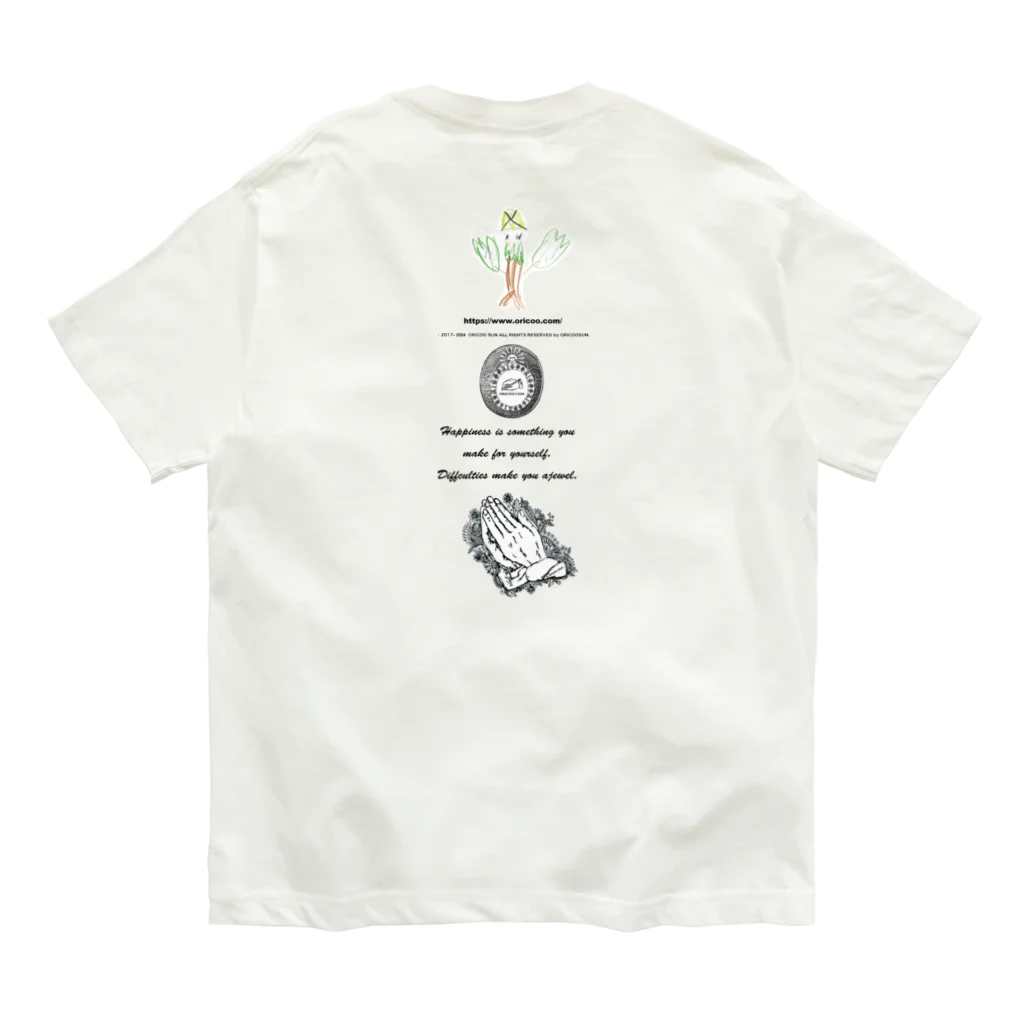 ORICOO SUNのモンスター オーガニックコットンTシャツ