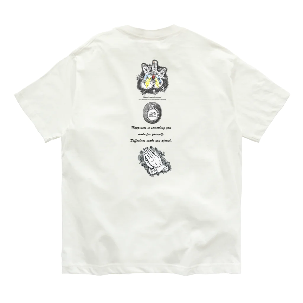 ORICOO SUNのラスボス オーガニックコットンTシャツ