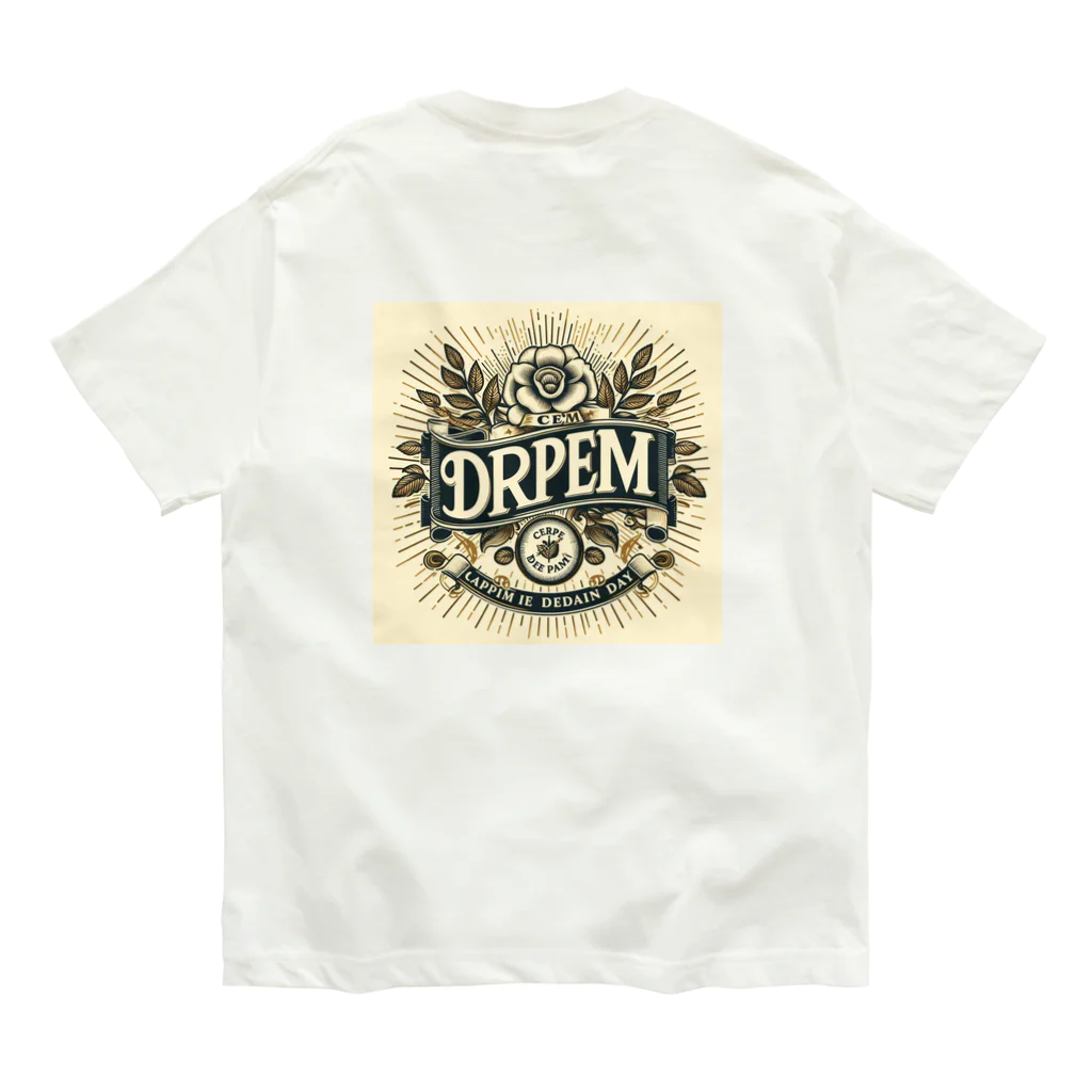 Hakoniwa1144のヴィンテージ風プリント Organic Cotton T-Shirt