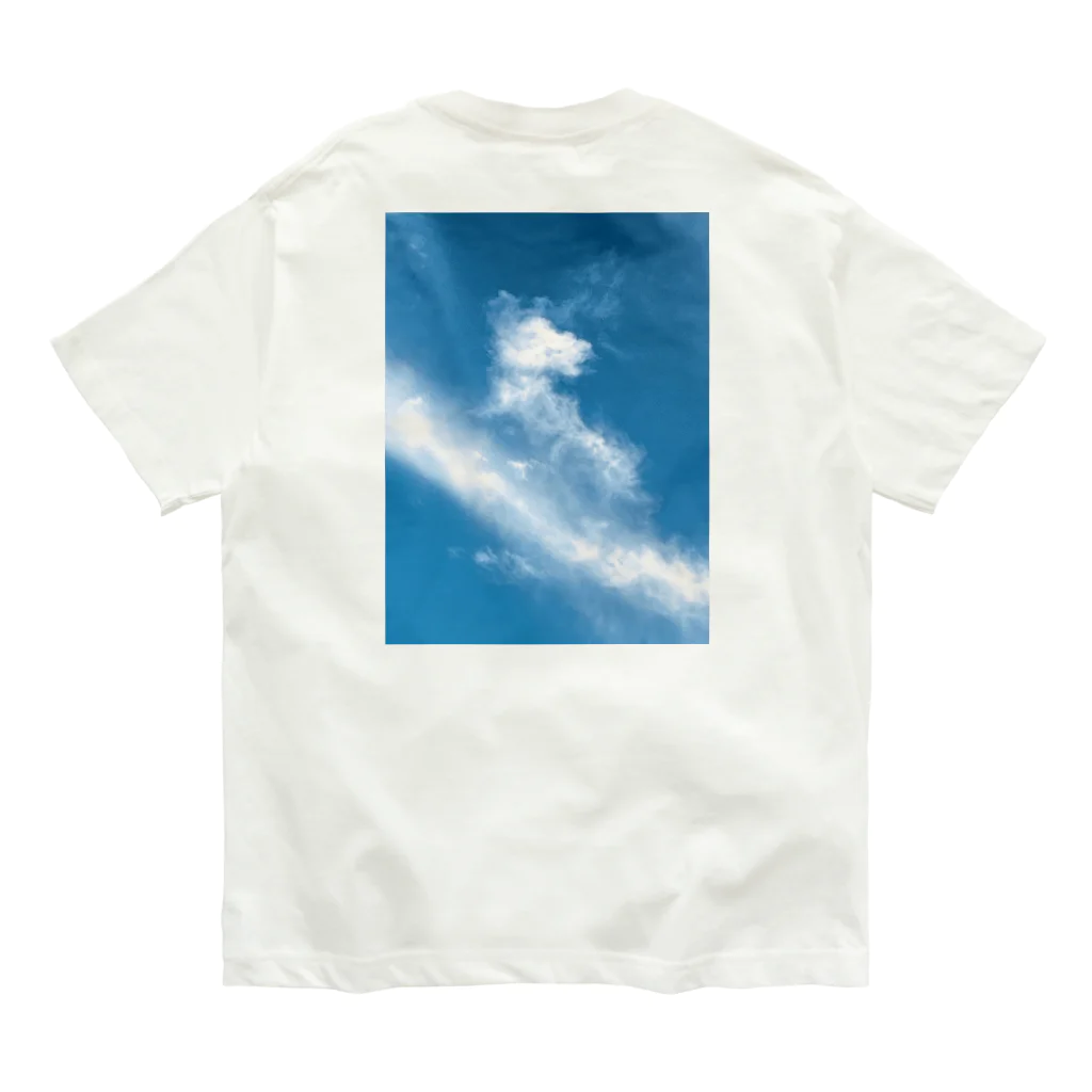 IMABURAIのClimbing the clouds オーガニックコットンTシャツ