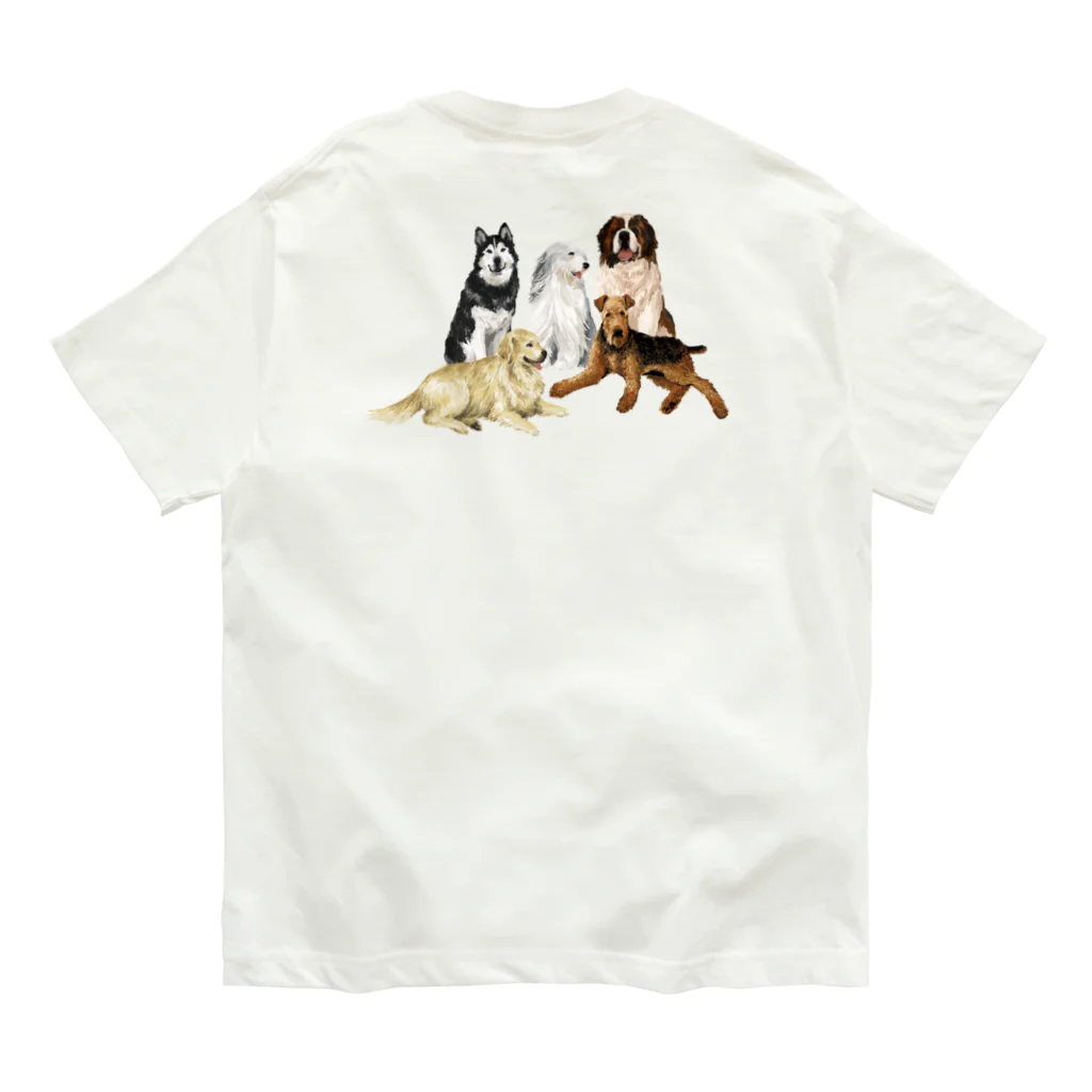 OOKIIINUの大きい犬たち Organic Cotton T-Shirt