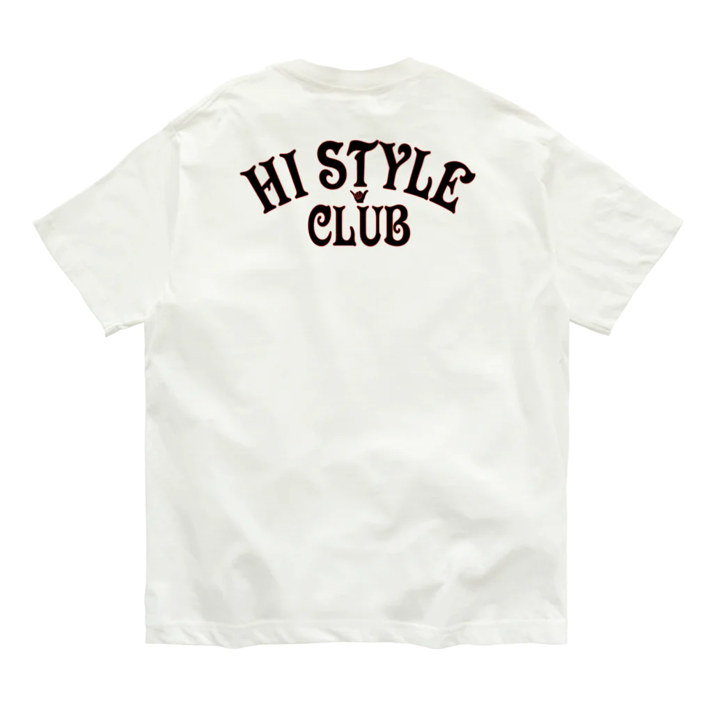 ハワイスタイルクラブの〔Back Print〕 HI STYLE CLUB オーガニックコットンTシャツ