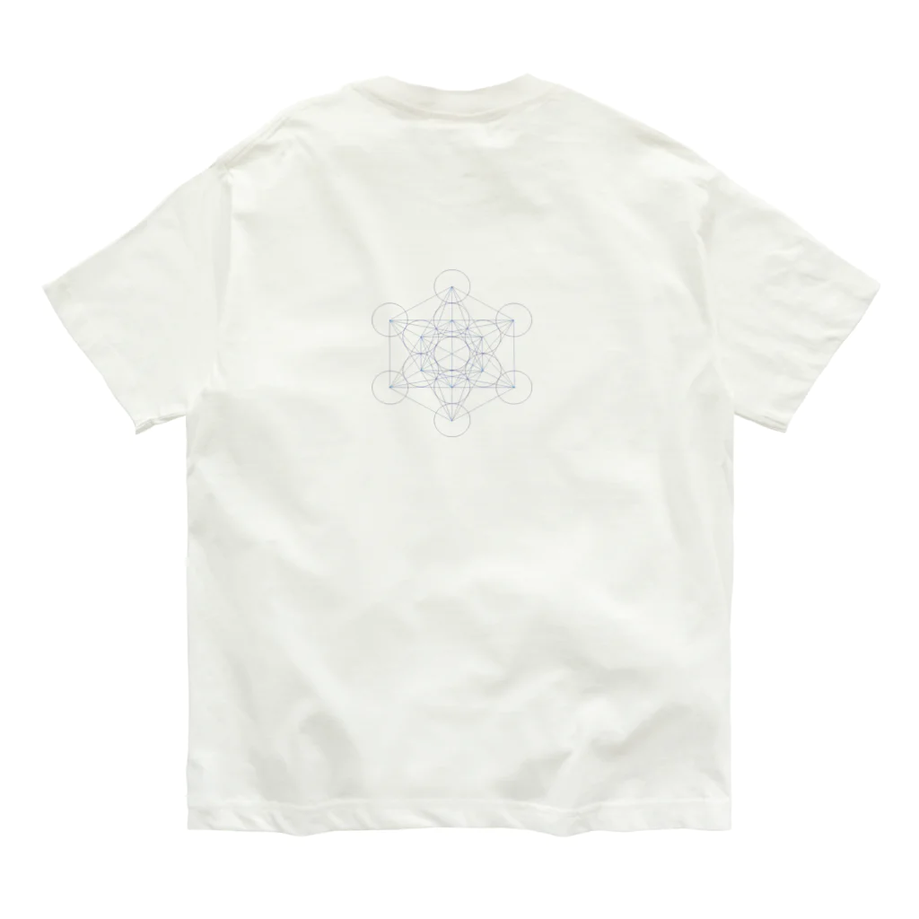 silvermist358のシンプル　「Metatron’s Cube」 オーガニックコットンTシャツ