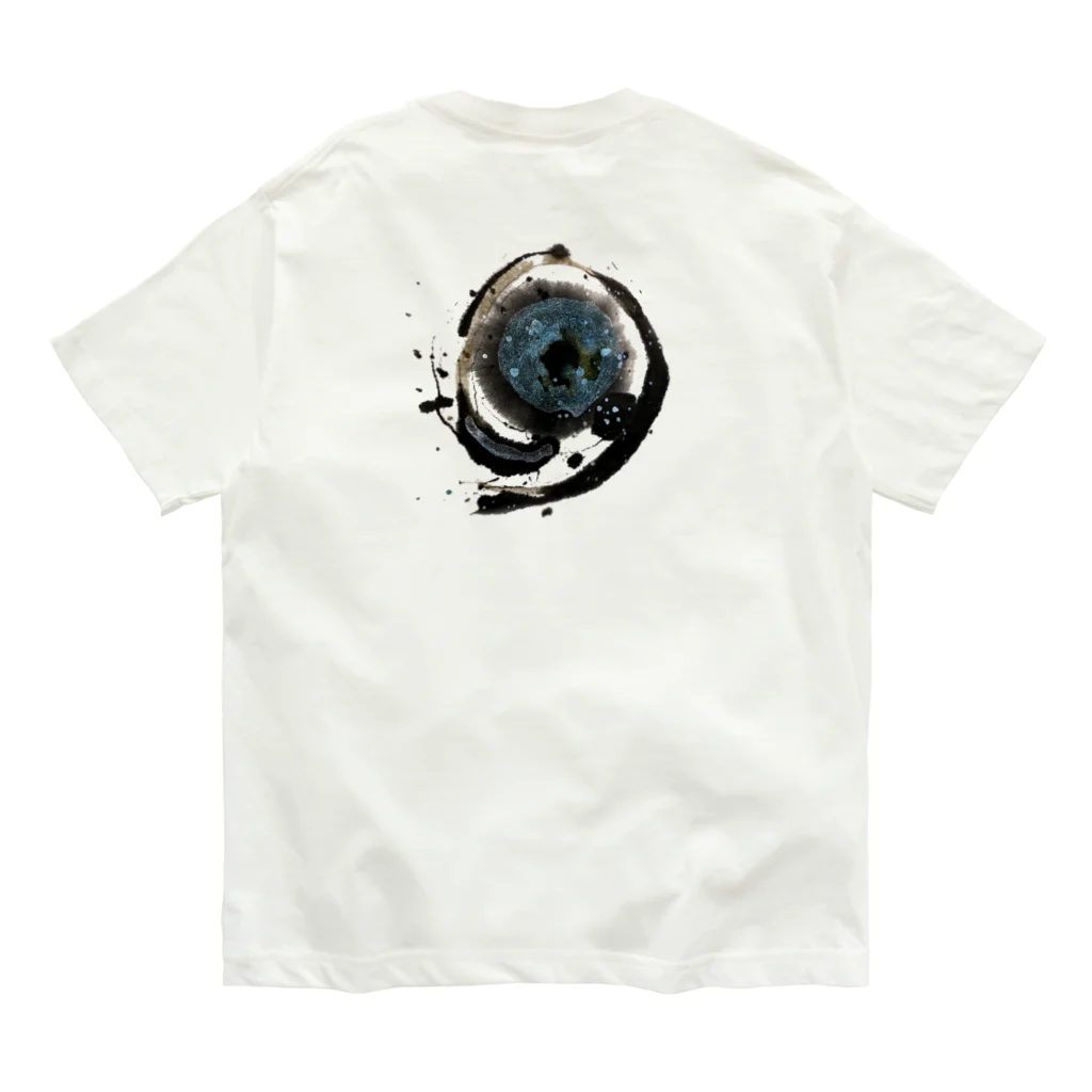 WAMI ARTのウツホ(宇宙)のア オーガニックコットンTシャツ