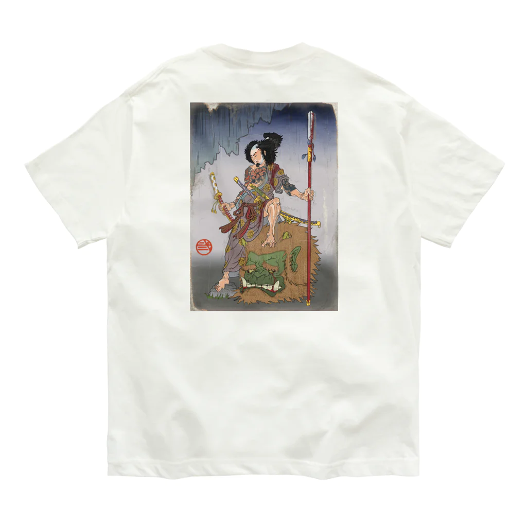 nidan-illustrationの"武者絵" Organic Cotton T-Shirt