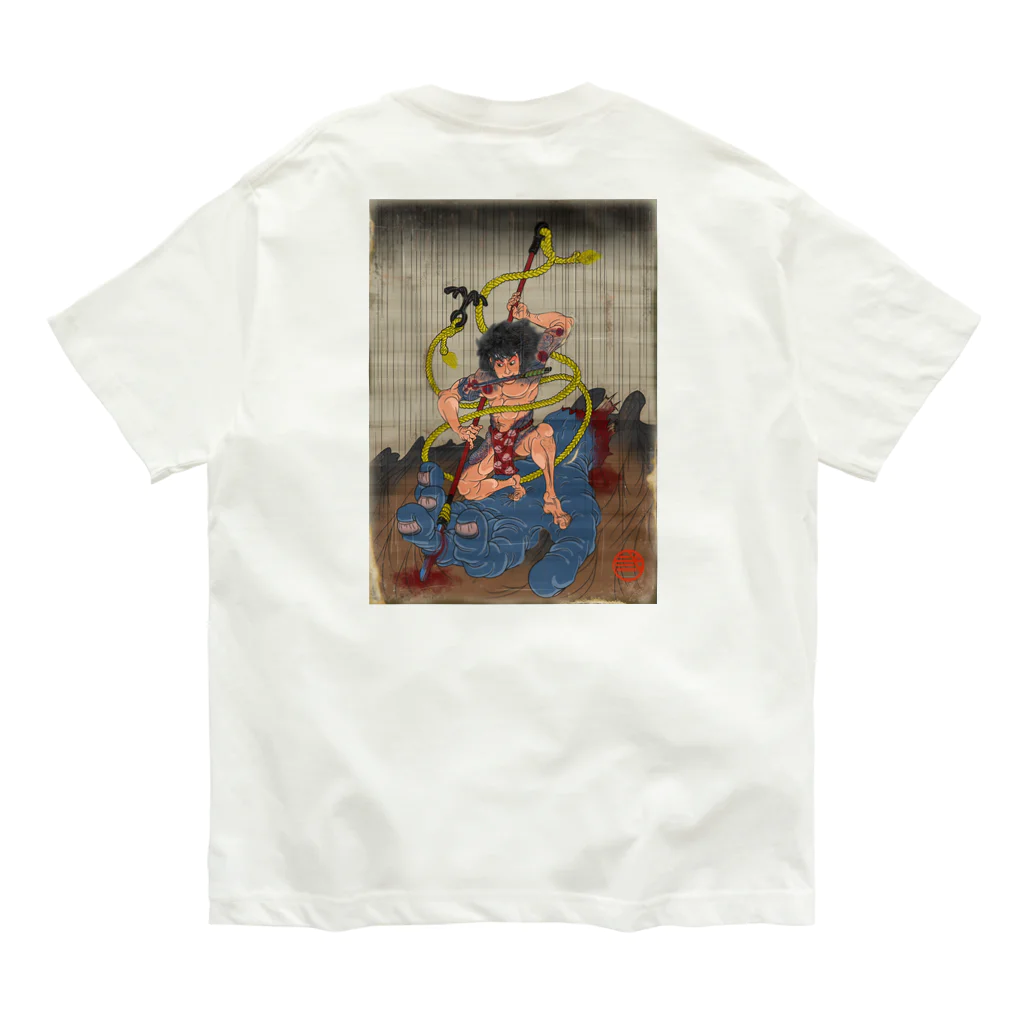 nidan-illustrationの"武者絵" 3-#2 オーガニックコットンTシャツ