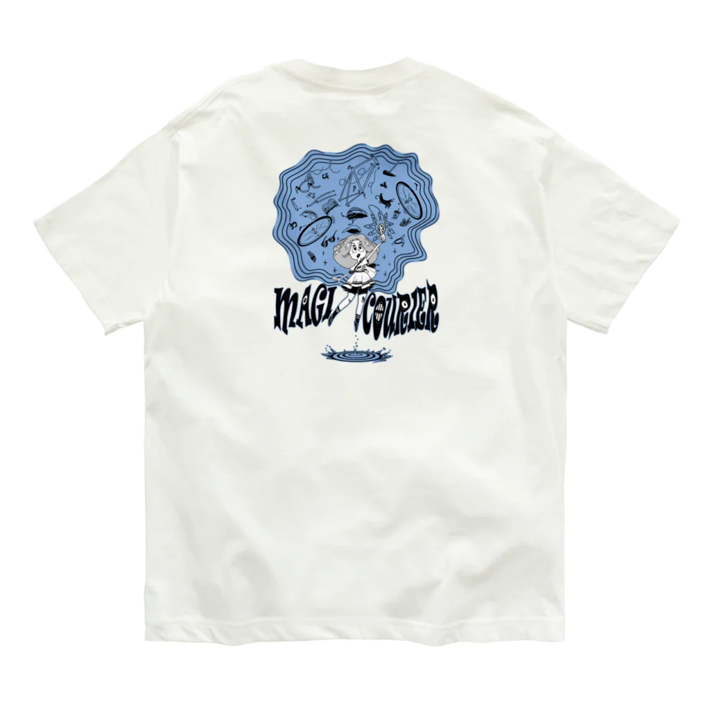 nidan-illustrationの“MAGI COURIER” blue #2 Organic Cotton T-Shirt