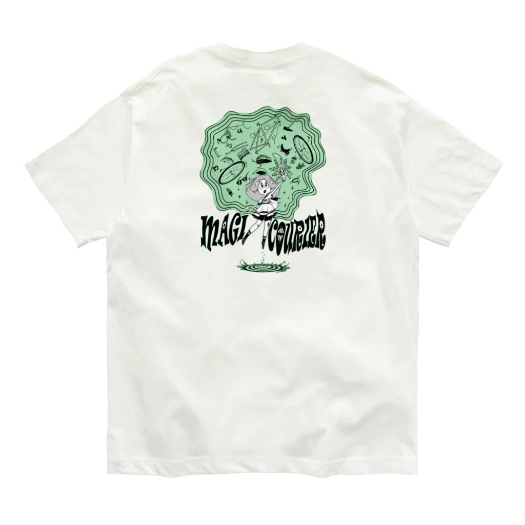 nidan-illustrationの“MAGI COURIER” green #2 オーガニックコットンTシャツ