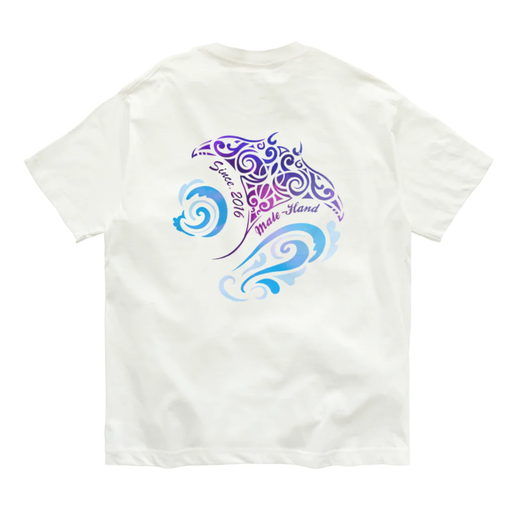 ma.le-hand〜持ち運べる海®〜ﾏﾚﾊﾝﾄﾞのオリジナルデザイン オーガニックコットンTシャツ