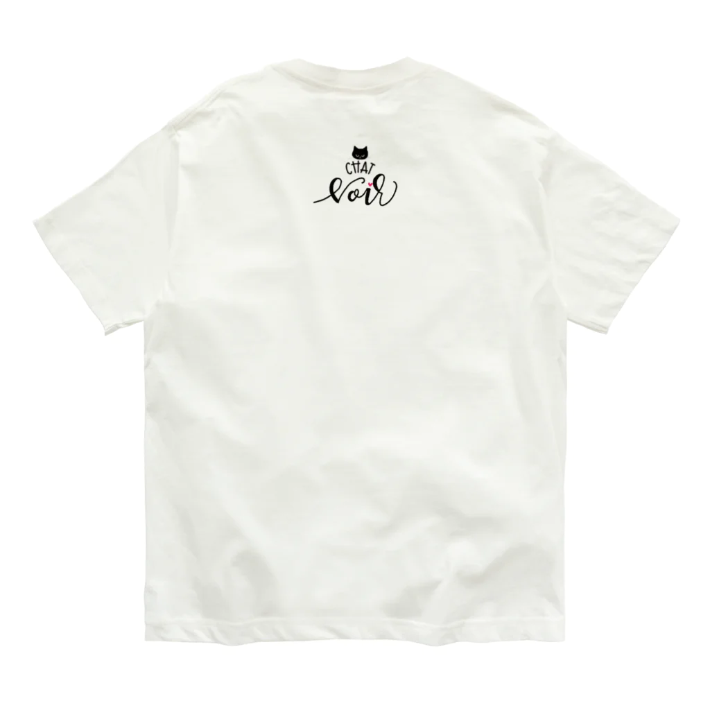 N-huluの黒猫ノワールちゃん Organic Cotton T-Shirt