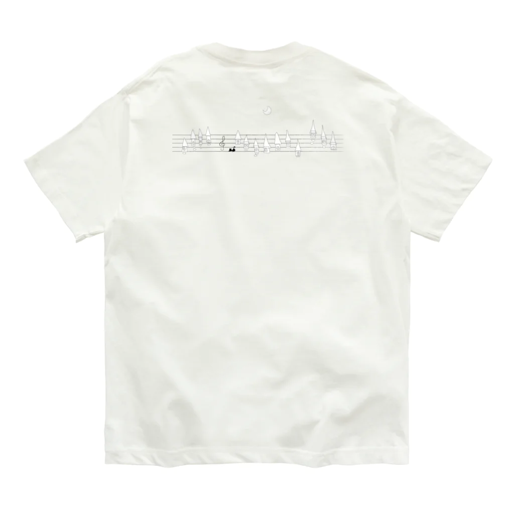 のんびりCafeの布屋さんの夜の散歩道 Organic Cotton T-Shirt