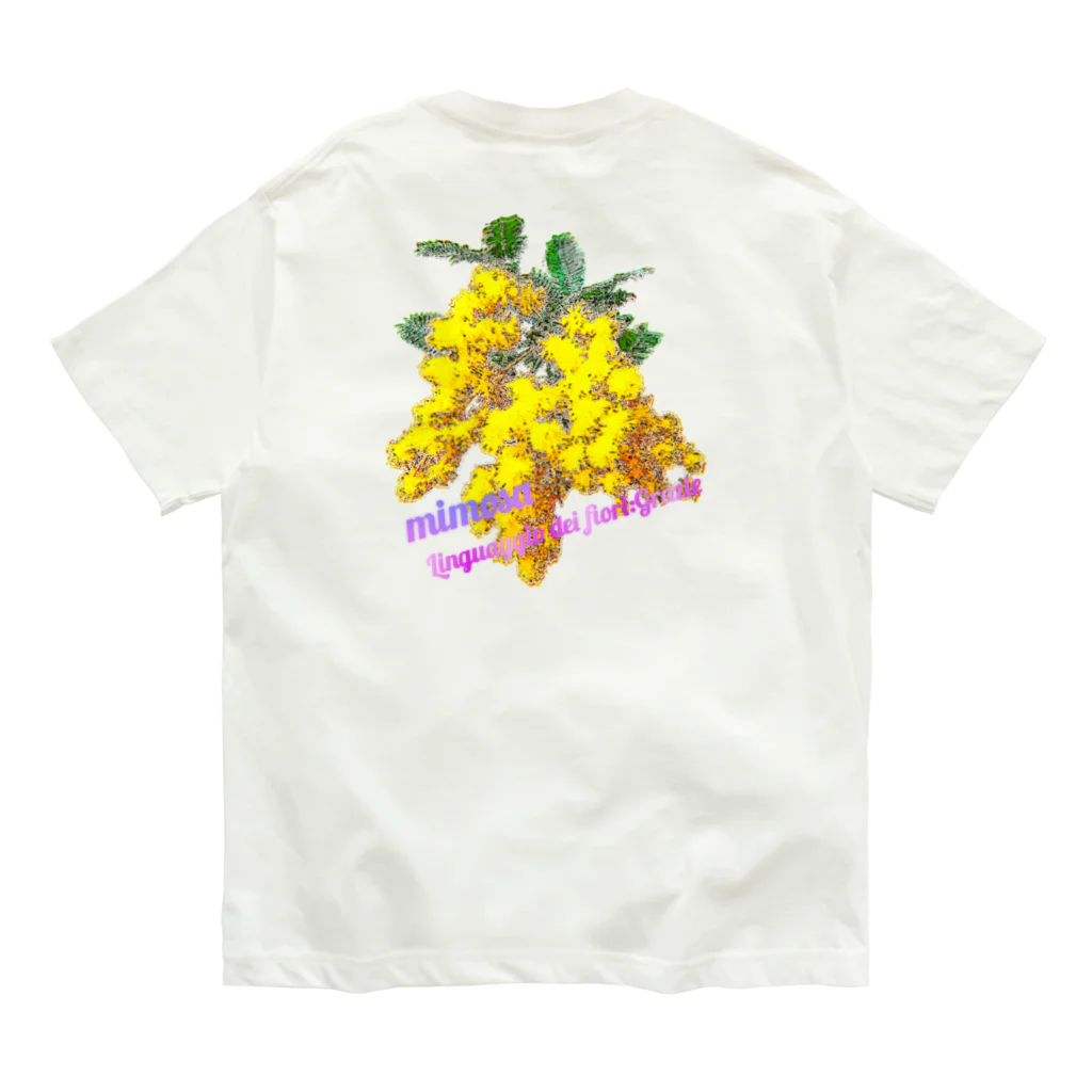 マロマロのMimosa オーガニックコットンTシャツ