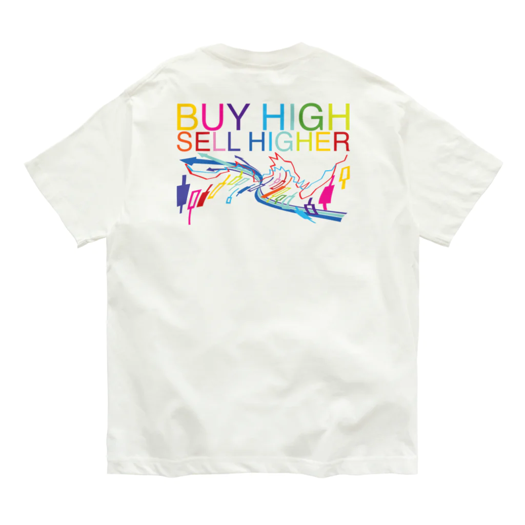 AURA_HYSTERICAのBuy high, sell higher Organic Cotton T-Shirt