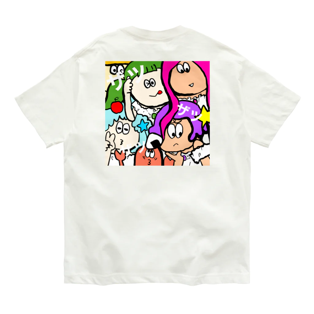 群馬非公認キャラクターのザツカワ隊はザツの巻 オーガニックコットンTシャツ